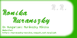 monika muranszky business card