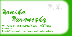 monika muranszky business card